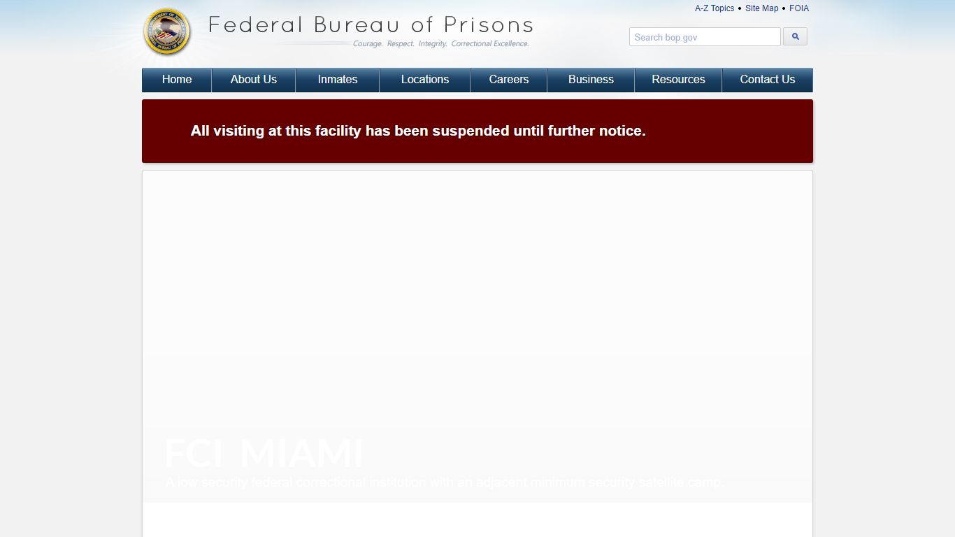FCI Miami - Federal Bureau of Prisons